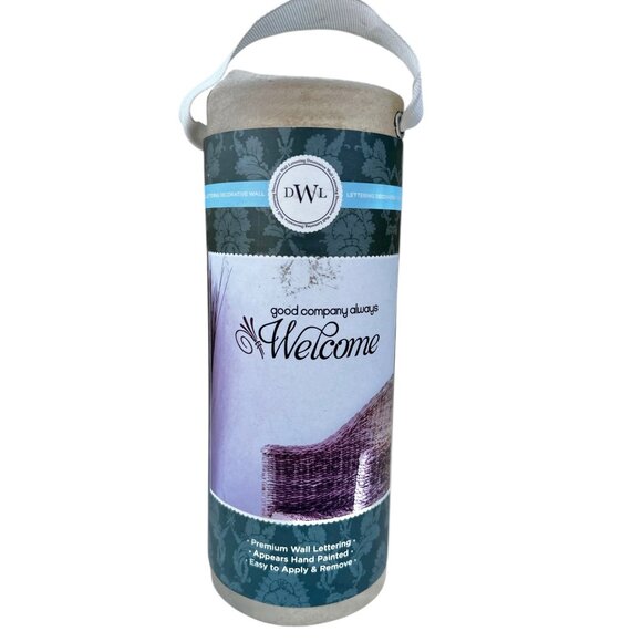DCWV Décor Other - Good Company Always Welcome Vinyl Wall Lettering Tube